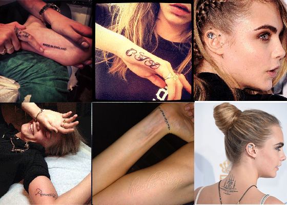 Кайя Гербер и Кара Делевинь сделали одинаковые татуировки в честь дружбы